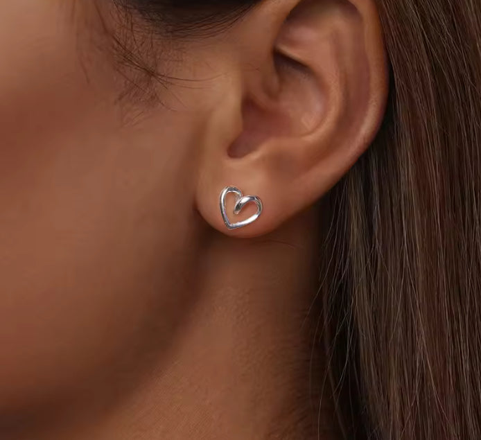 Pendientes Mini Corazón Trenzado