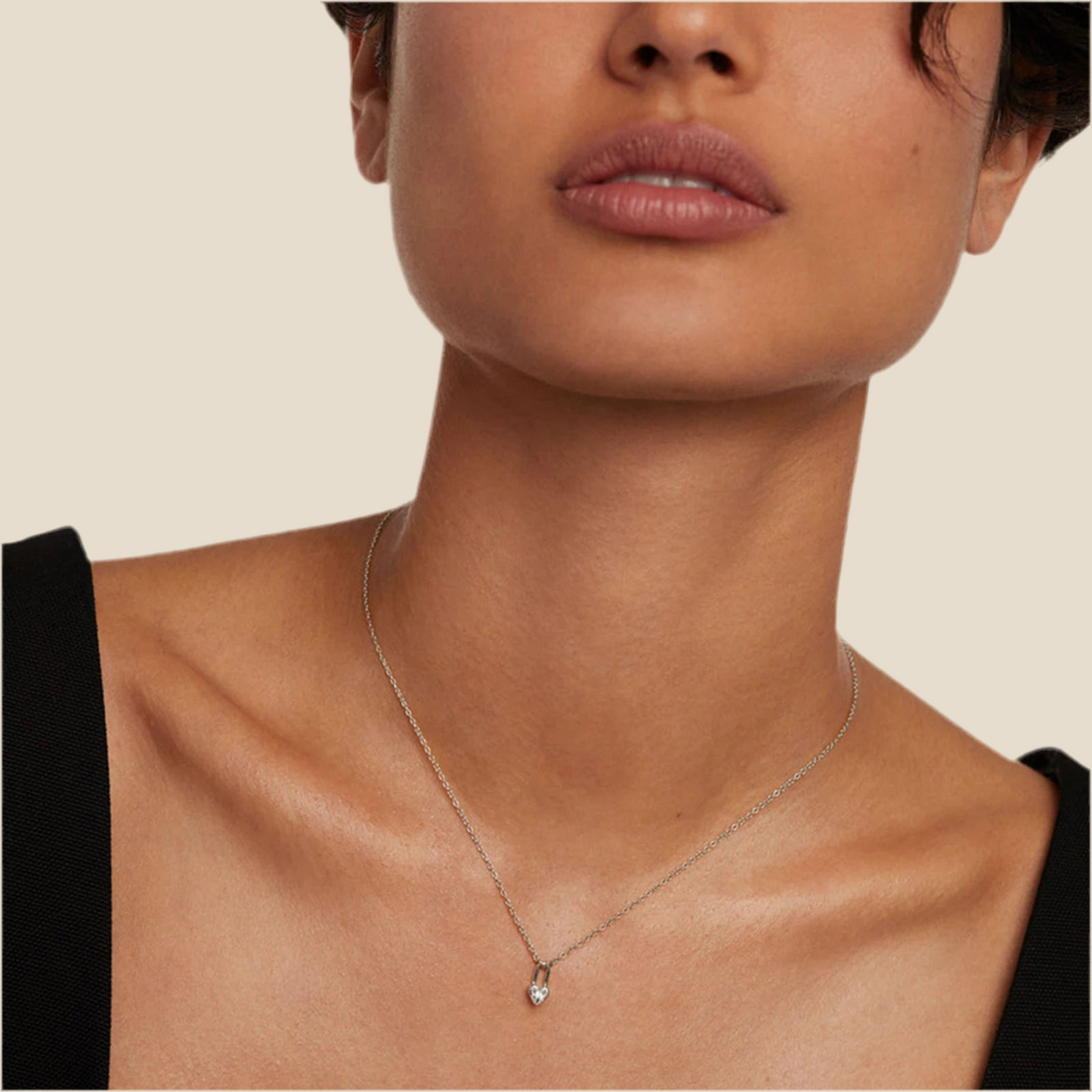 Collar Candado corazón