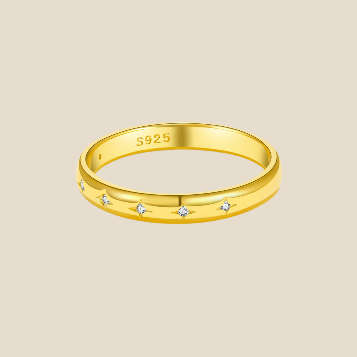 Anillo Estrella Dorada