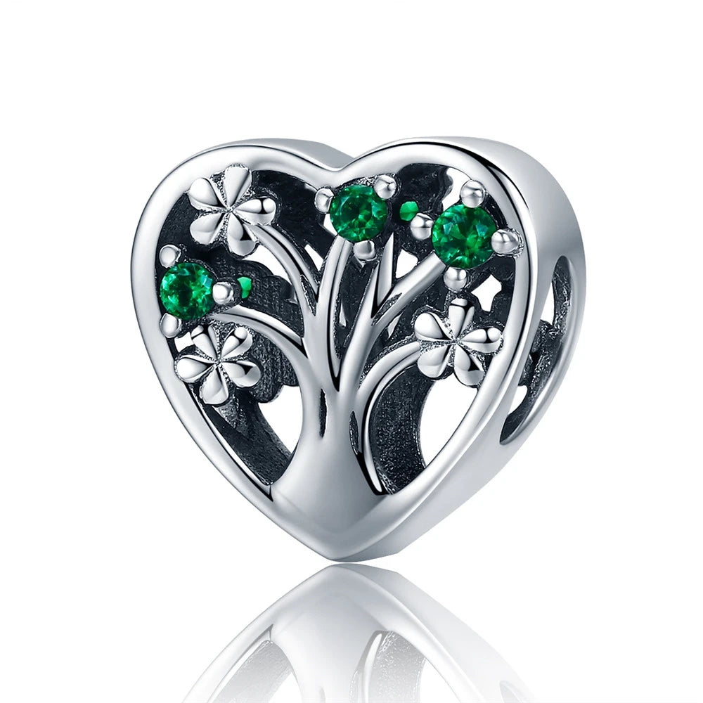 Esencia Verde · Set de Charms Naturales en Plata de Ley 925