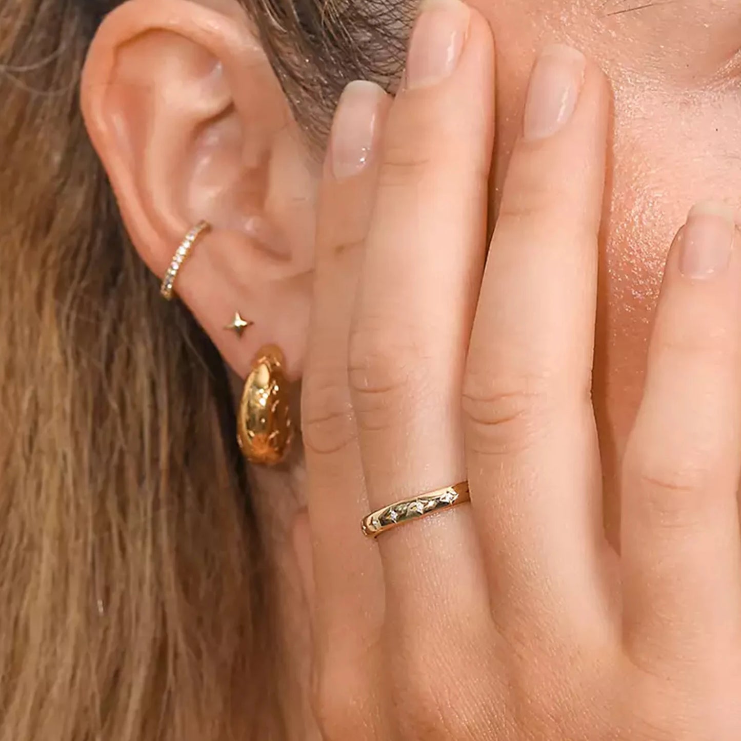 Anillo Estrella Dorada