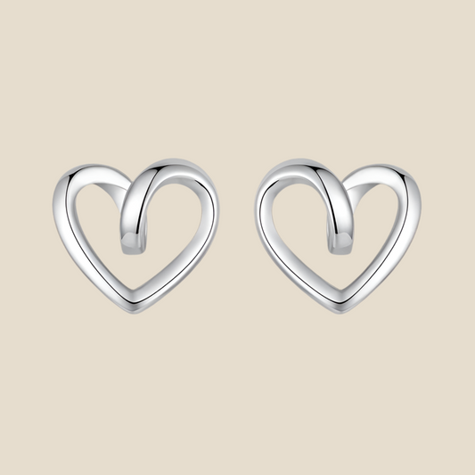 Pendientes Mini Corazón Trenzado