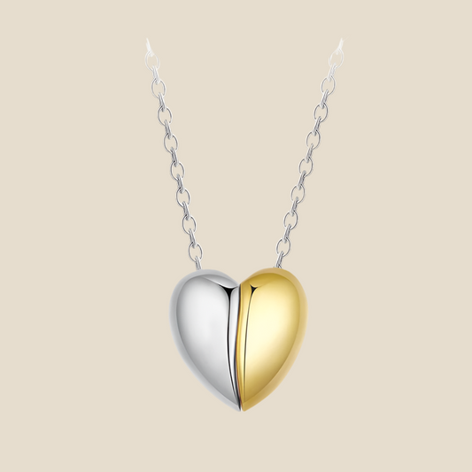 Collar Corazón Bicolor